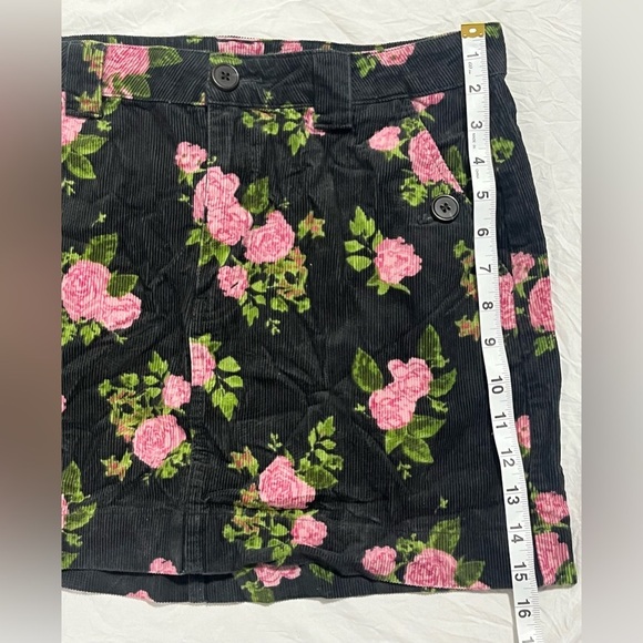 Wild Fable Women’s Floral Cotton Black Pink Skirt Size 10 - Picture 6 of 13